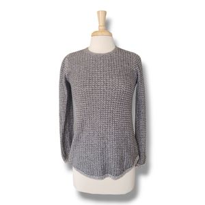 Jeanne Pierre Cotton Textured Round Neck Sweater. Size M